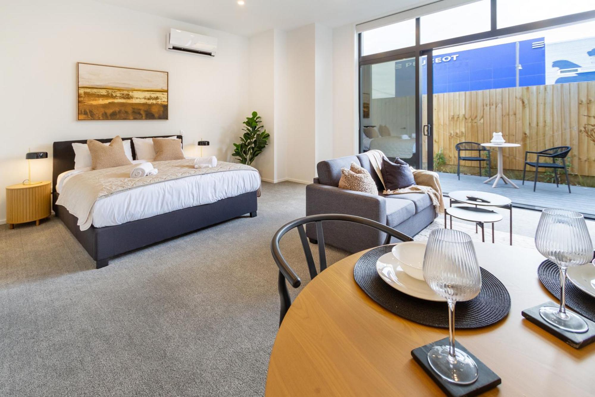 Single Level Studio, Cbd Escape: King Bed Christchurch Zewnętrze zdjęcie